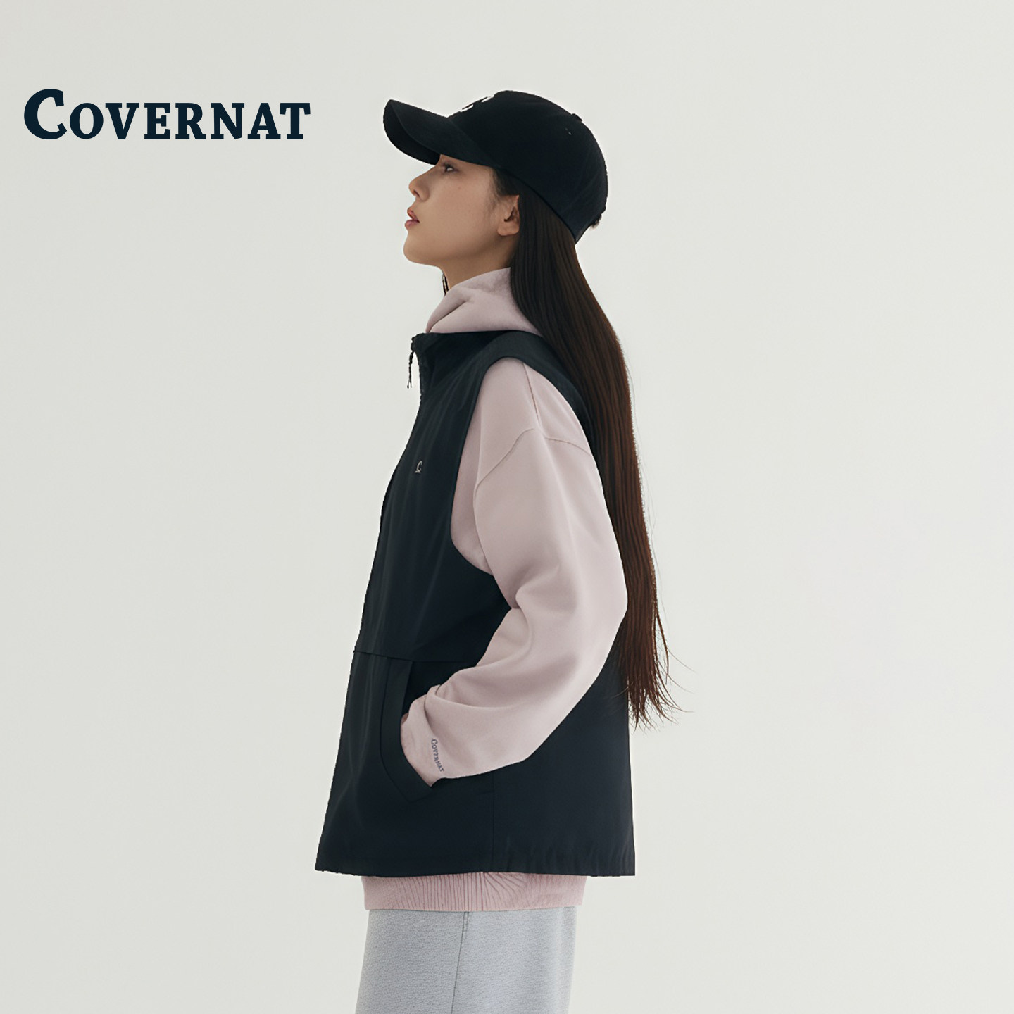 COVERNAT韩国马甲女秋外穿2025新款今年流行爆款叠穿背心宽松外套,淘宝优惠券,粉丝福利购,淘宝优惠卷