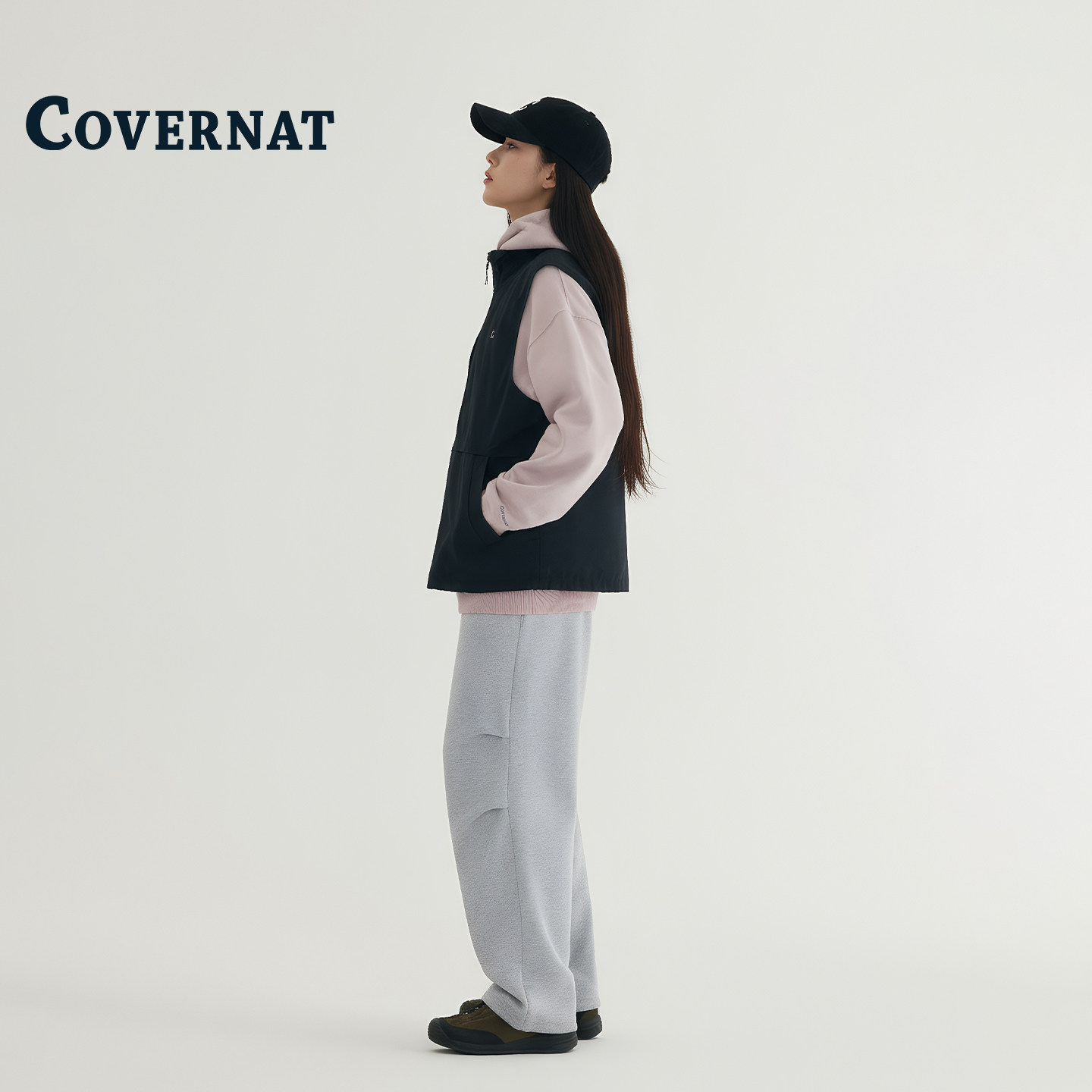 COVERNAT韩国马甲女秋外穿2025新款今年流行爆款叠穿背心宽松外套,淘宝优惠券,粉丝福利购,淘宝优惠卷