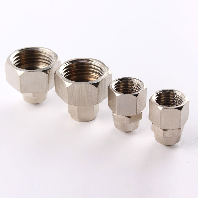 铜气动快速接头内螺纹快拧直通气管快插PCF6-01/8-02/10-03/12-04 - 图2