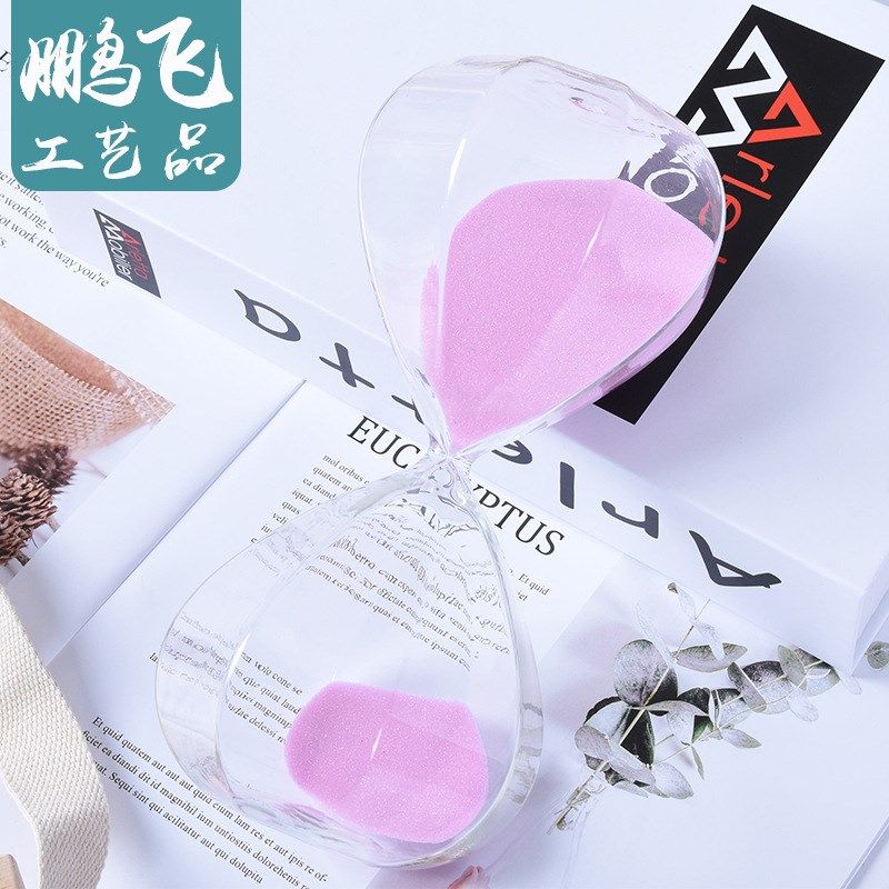 沙漏水晶30分钟水晶沙漏计时器水晶礼品 创意水晶摆件,淘宝优惠券,粉丝福利购,淘宝优惠卷