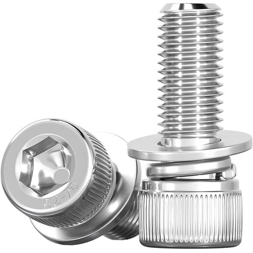 304/316/201不锈钢三组合内六角螺丝钉圆柱头平弹垫片MM3M4M5M6M8 - 图3