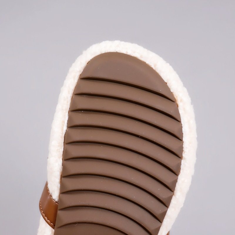 9728结懒人毛毛鞋女2025秋冬新款两穿休闲玛丽珍豆豆鞋,淘宝优惠券,粉丝福利购,淘宝优惠卷