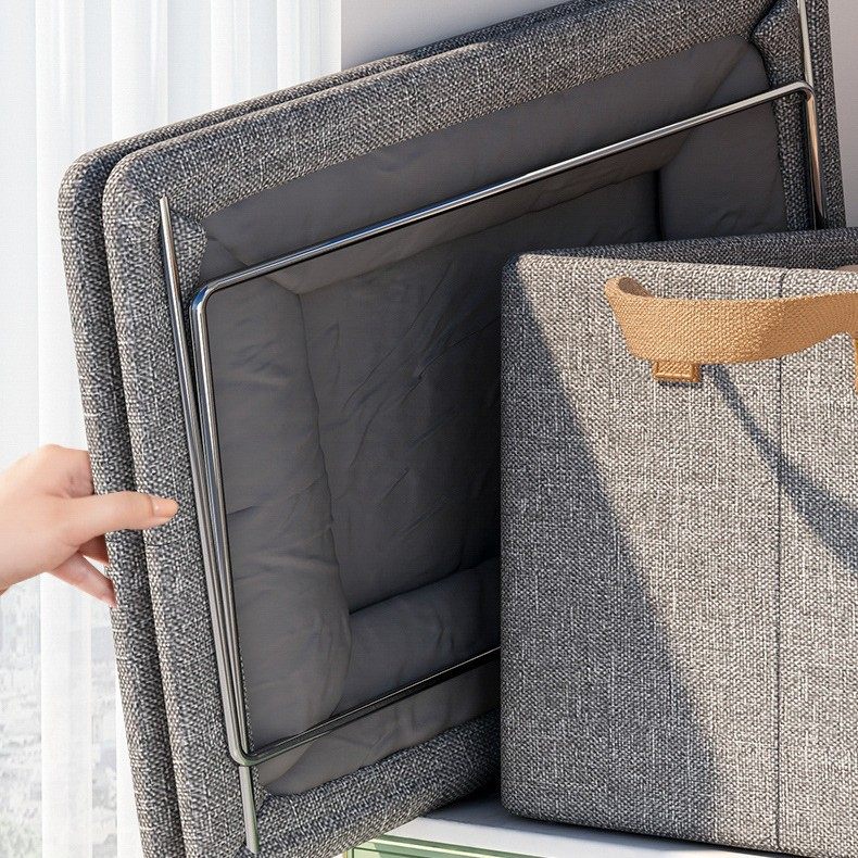 衣服收纳盒可折叠钢架小空间收纳箱 防水布艺超大容量整理箱,淘宝优惠券,粉丝福利购,淘宝优惠卷