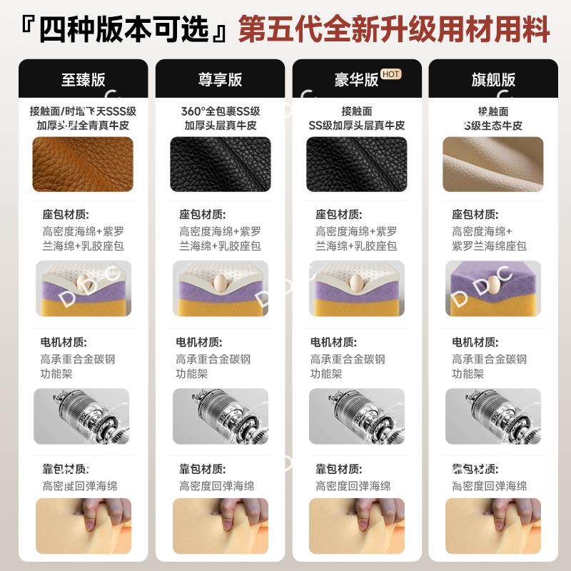 DDC简约现代头层牛皮沙发床意式极简客厅多功能电动真皮沙发,淘宝优惠券,粉丝福利购,淘宝优惠卷