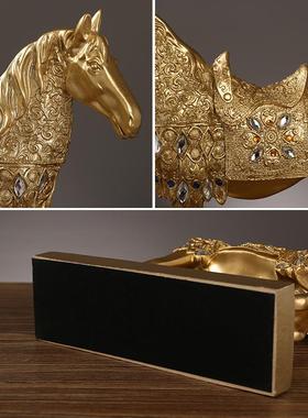 招财摆件马到成功节日礼品家居玄关样板房办公室装饰新居乔迁礼物