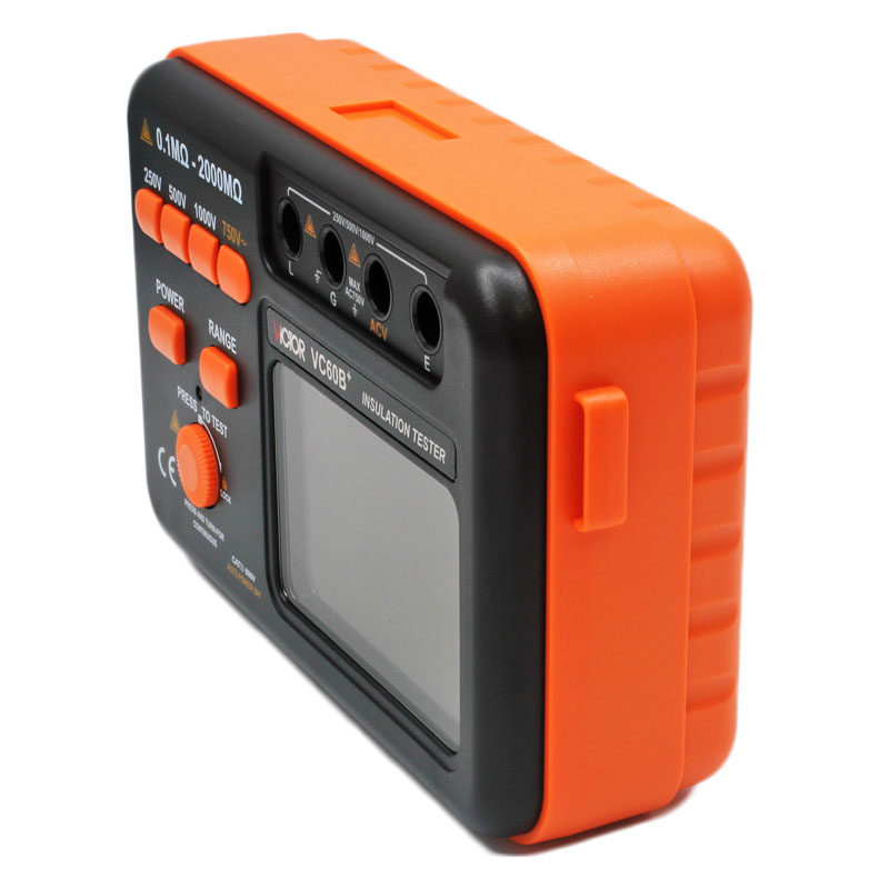 胜利VC60B+数字兆欧表电阻表绝缘电阻测试仪电工绝缘表250V 1000V - 图0