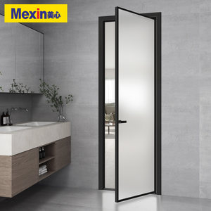 美心合金门卫生间门厨卫门厕所门推拉门隔断玻璃门通用平开门K401