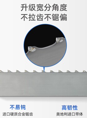 合金带锯锯条钨钢木工锯条立式小叶紫檀胡桃榉木红木原木开料锯带