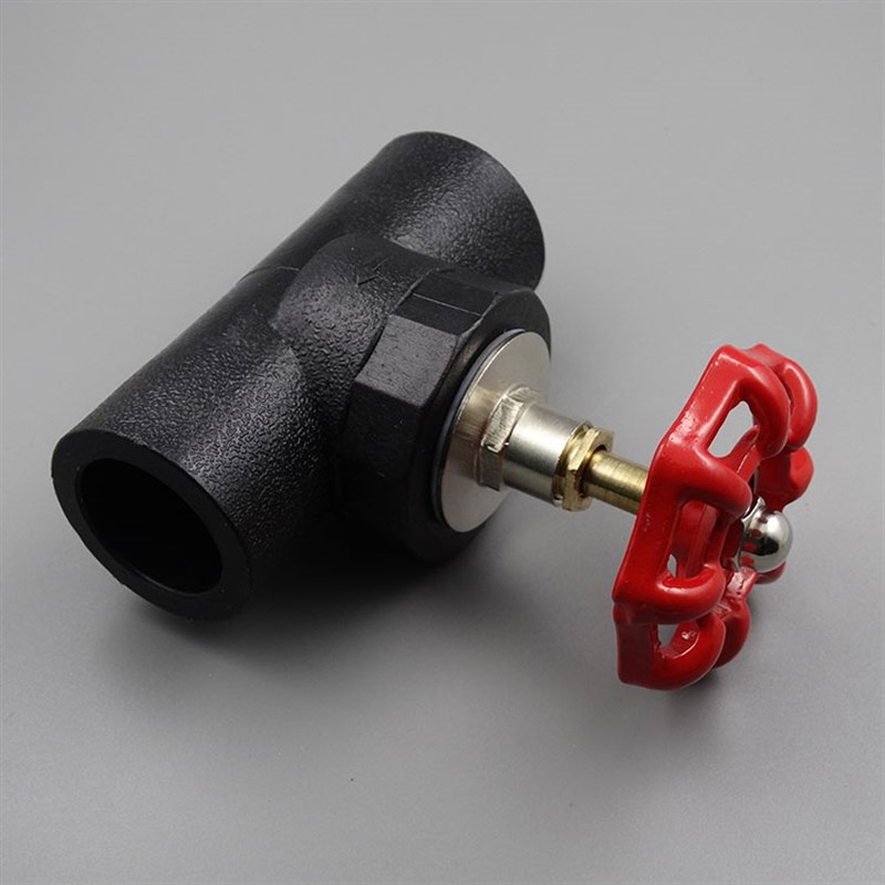 热销PE截止阀20/25/32 pe闸阀75/90/110PE铜杆截止阀HDPE水管配件 - 图1