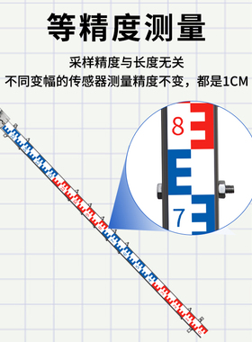 电子水尺传感器水文测量防汛水位计485/4G远程遥测防腐防冻高精度