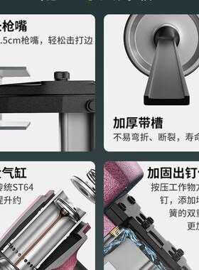 元发钢钉枪ST64强力长嘴钢排钉枪装修吊顶水泥墙射钉枪木工气钉枪