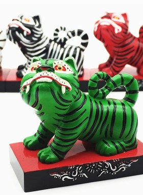 【闽南朝天宫心默园文创】虎爷将军金木水火土色五色俱全