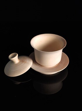 木制品漆器木胎大漆生漆漆画烙画DIY椴木胎可 R加工定做 茶碗套装