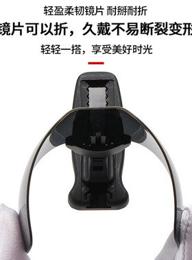 钓鱼用夹帽偏光镜多角度可翻转