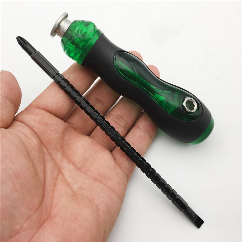 买一送一特卖三用可伸缩螺丝刀4寸5寸6寸小号大号螺丝批改锥起子 - 图1