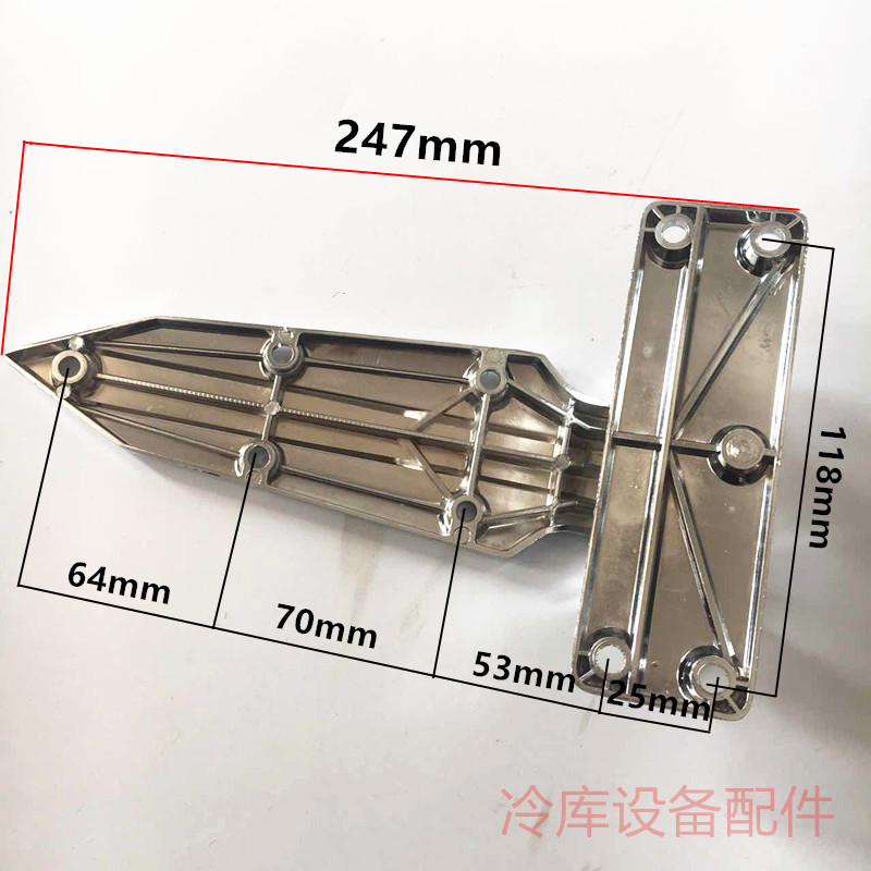 冷库门1178安全门锁拉手锌合金1460合页铰链烘烤箱门锁整套门配件 - 图2