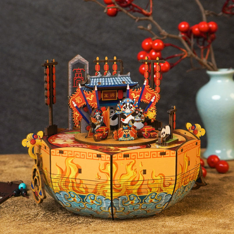 同趣地域特色文创纪念品八音盒diy拼图积木拼装音乐盒生日礼物女,淘宝优惠券,粉丝福利购,淘宝优惠卷