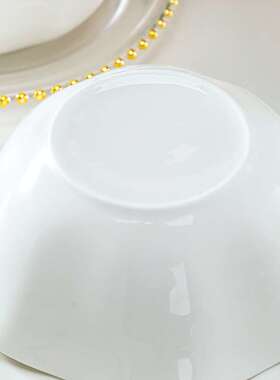 景德镇骨瓷餐具轻奢金边陶瓷大碗汤碗家用大号面碗酸菜鱼碗特大碗