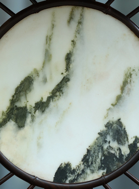 老挝大红酸枝嵌云石竹o节茶棚中式实木质交趾黄檀博古架收纳置物