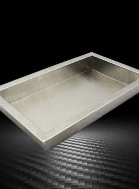 304不锈钢盘子接水盘商用托盘长方形手工盘定做非标加厚特大盘