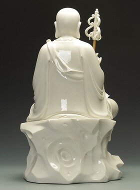 天逸恒佑陶瓷摆件《12-18吋地藏王菩萨佛像》光头地藏家用供奉雕