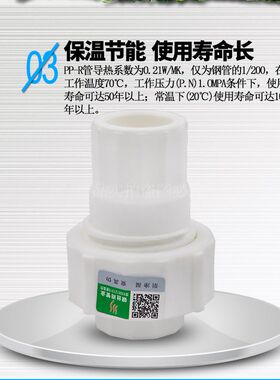 PPR全塑活接活接头过滤器止回阀活接20 4分25PPR水管管件配件