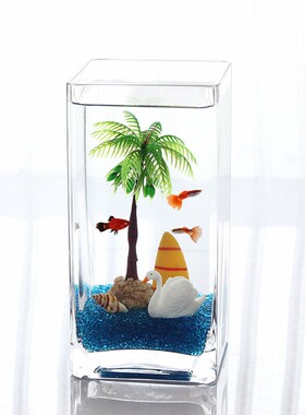 椰子树仿真椰树树脂水草水族造景装饰品装饰摆件植物鱼缸造景套餐