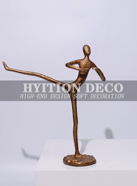 简约抽象舞蹈少女摆件人物艺术品样板G房间售楼部酒店玄关客厅装