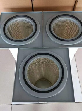 方盖工业除尘滤芯滤筒喷砂机抛丸机方形盖卡盘扫地车粉尘滤芯阻燃