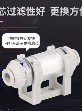 气动真空气管过滤器ZFC100/200-06B06滤芯04B08B53 54 74管道76