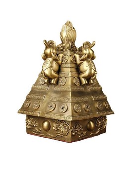 铜财象高升摆件  办公室 财位 玄关摆件  M铜大象摆件  铜象摆件