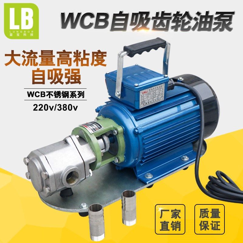 wcb不锈钢齿轮油泵/食品级液体输送泵/防腐蚀液体泵/食品级输液泵,淘宝优惠券,粉丝福利购,淘宝优惠卷