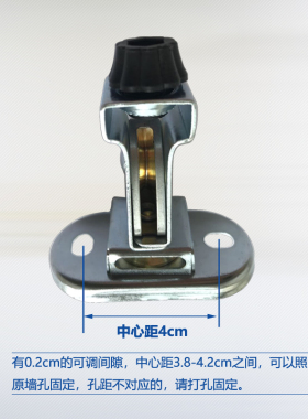 升降晾衣架配件顶轮 晒衣架顶盖支架 铜滑轮 晾衣架配件顶座滑轮