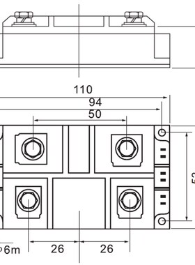 单相整流模块 MDQ300A 1600V 全波整流器 逆变焊机桥堆MDQ300-16
