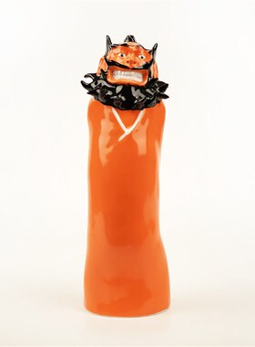 不仁斋 薛继业 陶瓷雕塑 雕塑大钟M馗 客厅中式钟馗摆件