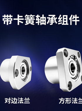 轴承座组件方法兰型轴承固定座双轴承座带扣环BGSBB BFP BASB 17