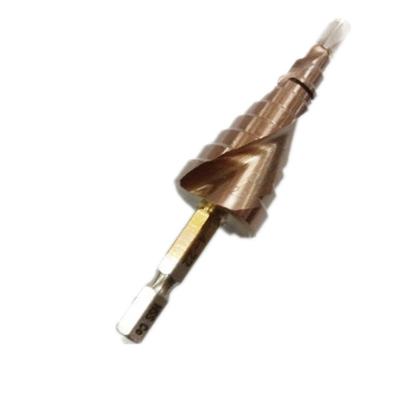 M35含钴阶梯钻头 六角柄螺旋槽宝塔钻3-12 4-22 6-24 4-26 3-14mm,淘宝优惠券,粉丝福利购,淘宝优惠卷