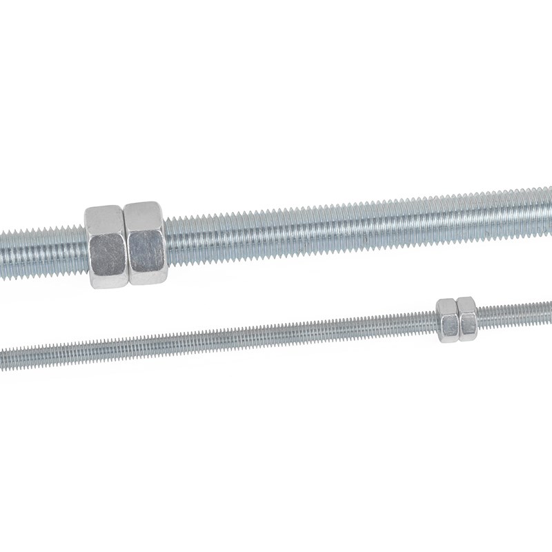 镀锌螺杆丝杠螺母套装全螺纹通丝螺丝杆牙条m5m6m8m10m12-m30 - 图3