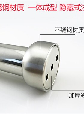 加厚不锈钢管座不锈钢管配件底座圆管法兰座衣柜挂衣杆托衣托五金