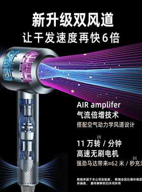 高速吹风机无叶电器负离子家用静音宿舍吹风筒大功率