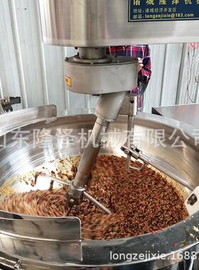 大型辣酱拌饭酱炒锅-肉酱水果酱自动搅拌锅-自制虾酱价格简做法