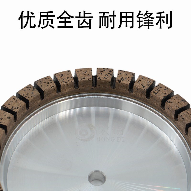 175*12*100目进口材料全齿双边机金刚轮好质量直边机岩板陶瓷磨轮 - 图1