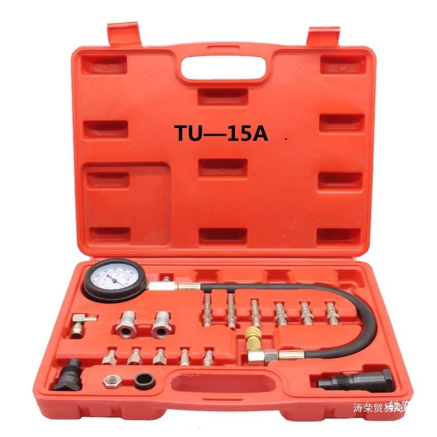 柴油车汽油车通用气缸压力表缸压表汽缸压力检测工具发动机缸压表 - 图0