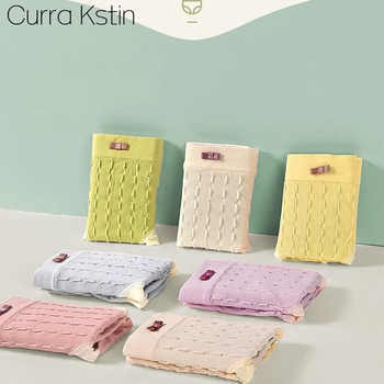 Curra Kstin2026春夏透气无痕少女内裤艾草呵护抑菌裆中腰三角裤A实付29.9元到手包邮