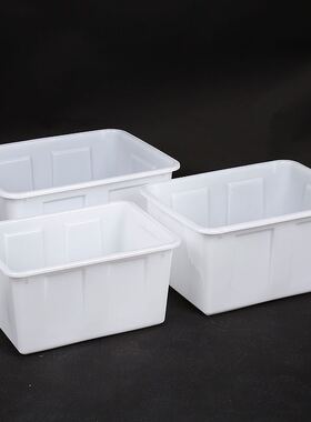 加厚塑料水箱长方形养鱼箱泡瓷砖家用储水方桶卖鱼箱大号水产养殖