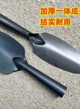 加厚盆栽园艺铲子养花工具户外挖野菜多肉花铲手工锻打柳叶小铁铲
