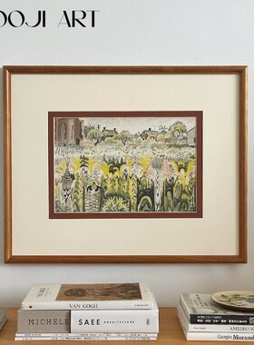 春熙拾夏】木吉艺术客p厅沙发背景墙装饰画高级感挂画中古卧室壁
