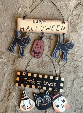 花园悬挂装饰木制手工老牌子（默认缺陷）