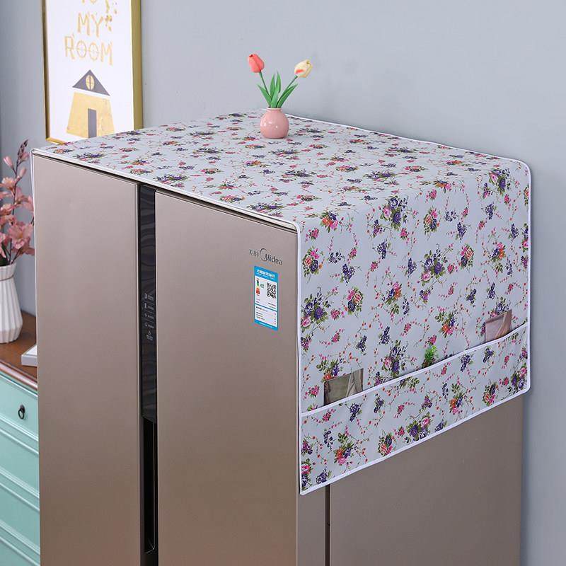 加厚冰箱防尘罩顶盖布防油防水可擦单开门双开门洗衣机新款盖巾布,淘宝优惠券,粉丝福利购,淘宝优惠卷