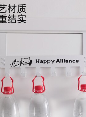 无痕门后挂钩家用免打孔卧室门上置物架子壁挂创意连排挂架挂衣架